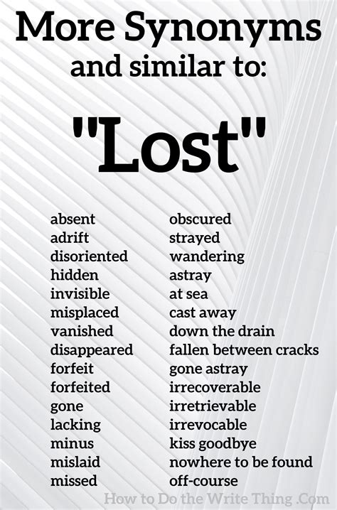 weathered synonym|synonyms for feeling lost.